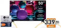 Unieuro LG SMART TV 4K LED 50 UHD AI 50UA73006 offerta