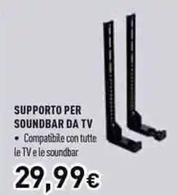 Unieuro Meliconi supporto per soundbar da tv offerta