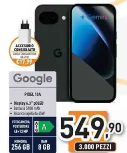 Unieuro Google PIXEL 10A offerta