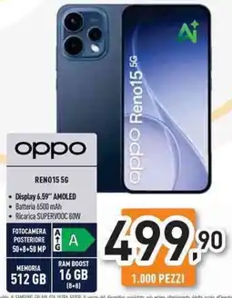 Unieuro oppo RENO15 5G offerta