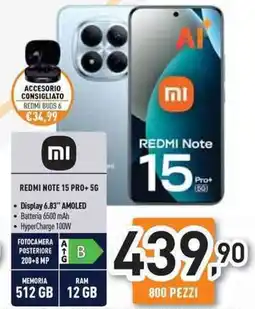 Unieuro REDMI NOTE 15 PRO+5G offerta