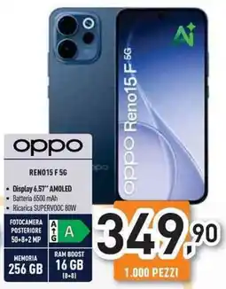 Unieuro oppo RENO15 F 5G offerta
