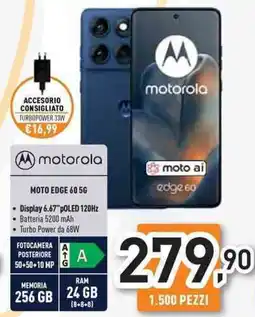 Unieuro motorola MOTO EDGE 60 5G offerta