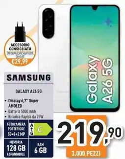 Unieuro SAMSUNG GALAXY A26 5G offerta