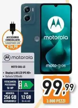 Unieuro motorola MOTO G06 4G offerta