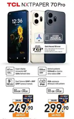 Unieuro TCL NXTPAPER 70 Pro offerta