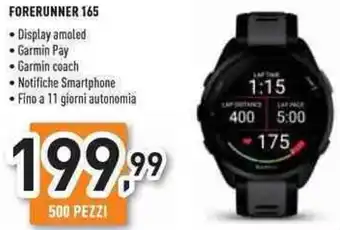 Unieuro Garmin forerunner 165 offerta