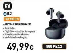Unieuro Xiaomi auricolari redmi buds 6 pro offerta