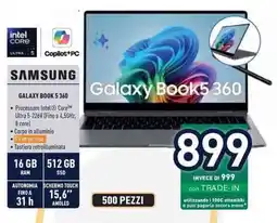 Unieuro SAMSUNG GALAXY BOOK 5 360 offerta