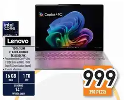Unieuro Lenovo YOGA SLIM 71 AURA EDITION (83JX00CFIX) offerta