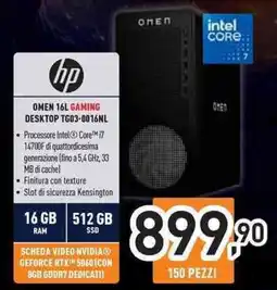 Unieuro hp OMEN 16L GAMING DESKTOP TG03-0016NL offerta