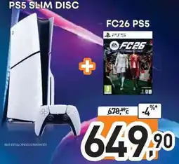 Unieuro PS5 slim disc + FC26 PS5 offerta