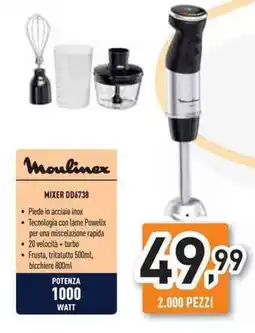 Unieuro Moulinex MIXER DD6738 offerta