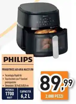 Unieuro Philips friggitrice ad aria NA231/00 offerta