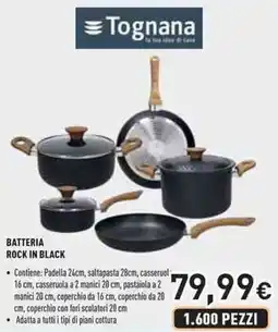 Unieuro Tognana batteria rock in black offerta