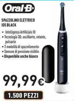 Unieuro Oral-b spazzolino elettrico IO5 black offerta