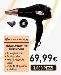 Unieuro Bellissima asciugacapelli my pro ceramic P5 3800 offerta