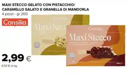 Oasi Maxi stecco gelato con pistacchio/ caramello salato e granella di mandorla Consilia offerta