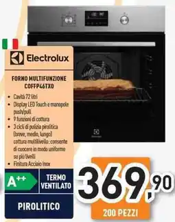Unieuro Electrolux FORNO MULTIFUNZIONE COFFP46TXO offerta
