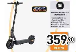 Unieuro Monopattino elettrico xiaomi scooter 5 offerta