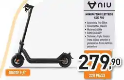Unieuro Niu monopattino elettrico KQ13 PRO offerta