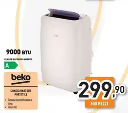 Unieuro Beko condizionatore portatile offerta