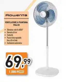 Unieuro Rowenta ventilatore a piantana VU4410 offerta