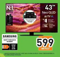 Unieuro SAMSUNG SMART TV NEO QLED AI QE43QN90F offerta
