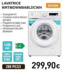Unieuro Electroline LAVATRICE WRTMDWM8ABLDCWH offerta