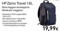Unieuro HP Zaino Travel 18L offerta