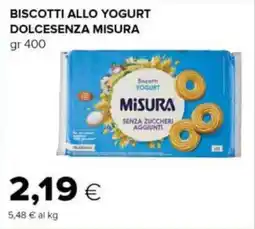 Oasi Biscotti allo yogurt dolcesenza MISURA offerta