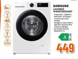 Expert SAMSUNG LAVATRICE WW10FG5U34AEET offerta