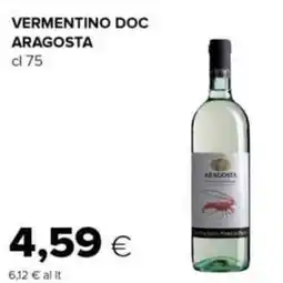 Oasi Vermentino doc ARAGOSTA offerta