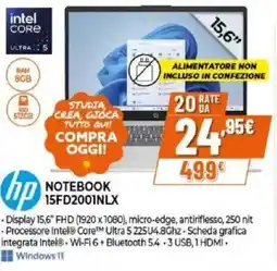 Expert hp NOTEBOOK 15FD2001NLX offerta