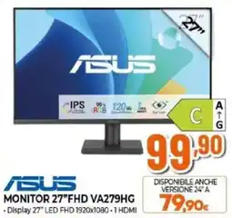 Expert ASUS MONITOR 27"FHD VA279HG offerta
