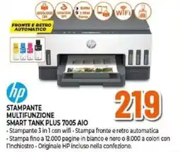 Expert hp STAMPANTE MULTIFUNZIONE SMART TANK PLUS 7005 AIO offerta
