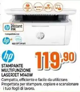 Expert hp STAMPANTE MULTIFUNZIONE LASERJET M140W offerta