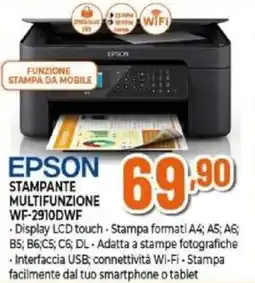Expert EPSON STAMPANTE MULTIFUNZIONE WF-2910DWF offerta