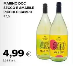 Oasi Marino doc secco e amabile piccolo campo offerta