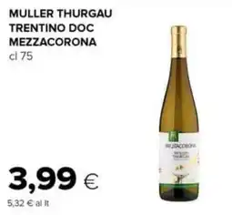 Oasi Muller thurgau trentino doc MEZZACORONA offerta