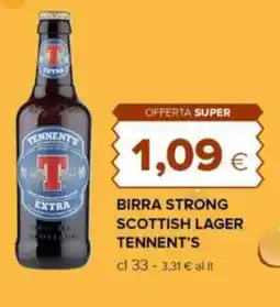 Oasi Birra strong scottish lager TENNENT'S offerta