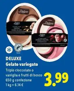 Lidl Deluxe Gelato variegato offerta