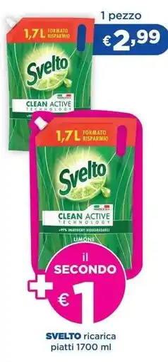 Acqua & Sapone SVELTO ricarica piatti 1700 ml offerta