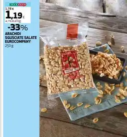 Coop ARACHIDI SGUSCIATE SALATE EUROCOMPANY offerta
