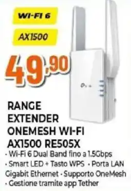 Expert Tp-link range extender onemesh wi-fi AX1500 RE505X offerta