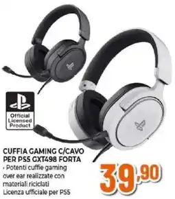 Expert Cuffia gaming c/cavo per PS5 GXT498 forta offerta