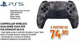Expert Controller wireless dualsense edge per PS5 midnight black offerta