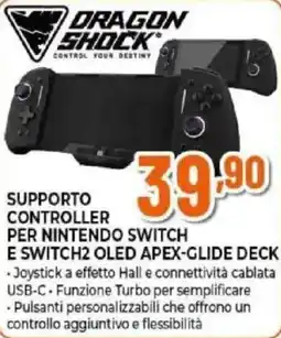 Expert Dragon shock supporto controller per nintendo switch e switch2 oled apex-glide deck offerta