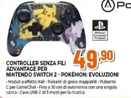 Expert Powera controller senza fili advantage per nintendo switch 2 - pokémon, evoluzioni offerta