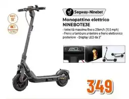 Expert Segway-Ninebot/ Monopattino elettrico NINEBOTE3E offerta